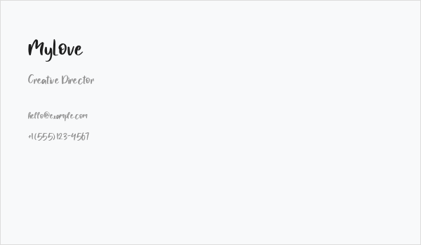 MyLove Business Card