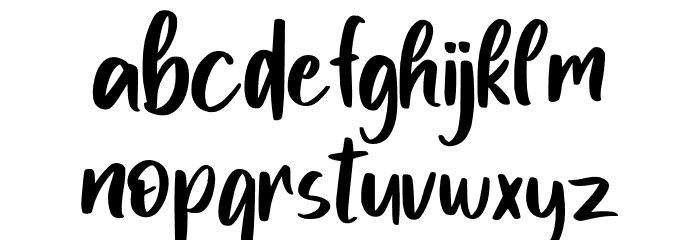 MyLove Font LOWERCASE
