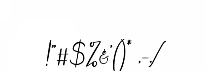 MyLovely Font OTHER CHARS