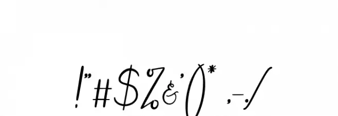 MyLovely Font OTHER CHARS