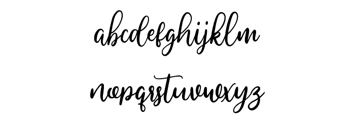 MyLovely Font LOWERCASE