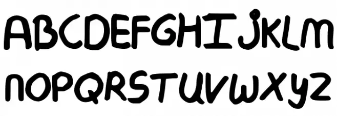 MyMessyHandwriting Шрифта ВЕРХНИЙ