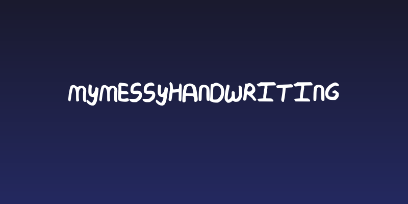 MyMessyHandwriting Social Header