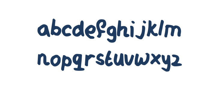 MyMessyHandwriting Lowercase