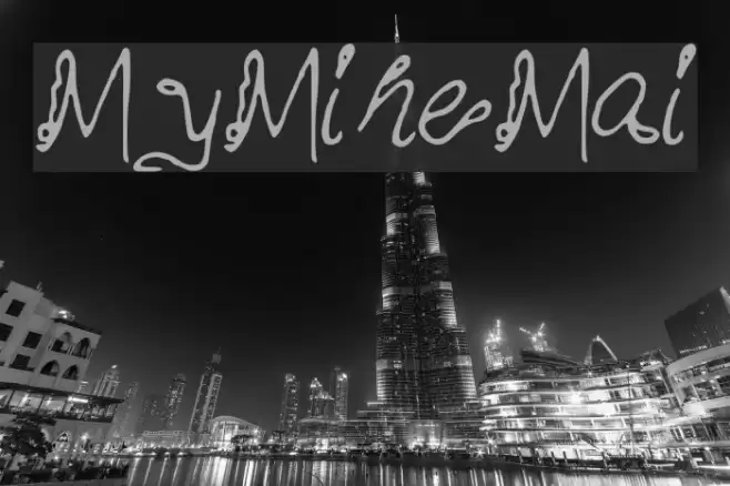 MyMineMai Font examples