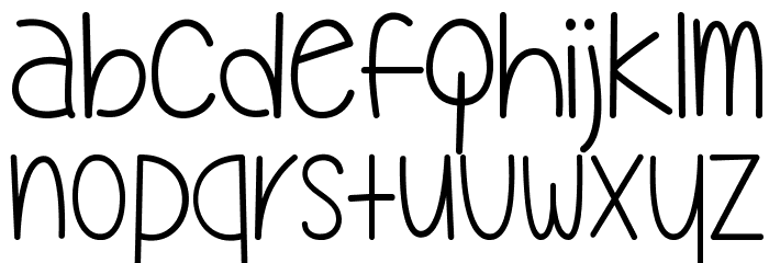 MyOhMy Font LOWERCASE