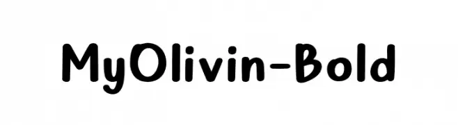 MyOlivin-Bold  Fuentes Gratis Descargar