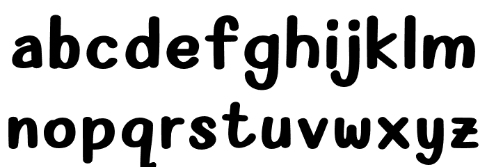 MyOlivin-Bold Font LOWERCASE