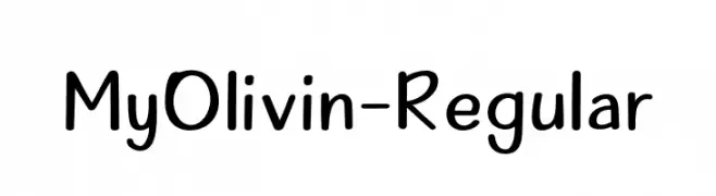 MyOlivin-Regular  Frei Schriftart Herunterladen