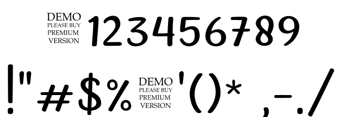 MyOlivin-Regular Font OTHER CHARS