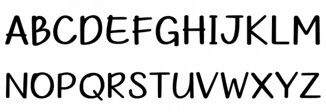 MyOlivin-Regular フォント 大文字
