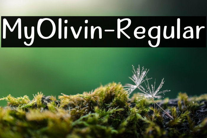 MyOlivin-Regular Example 1