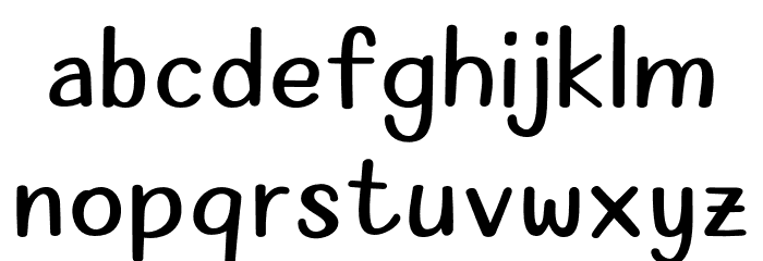 MyOlivin-Regular Font LOWERCASE