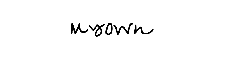 MyOwn  baixar fontes gratis