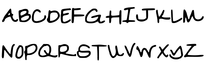 MyOwn Font Litere mari