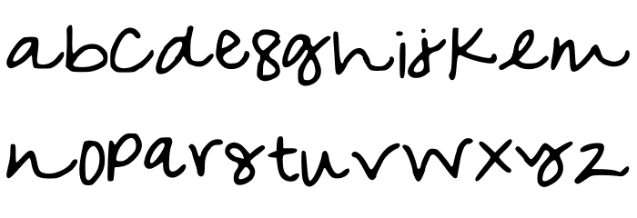 MyOwn Font Litere mici