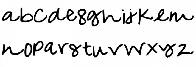 MyOwn 字体 小写