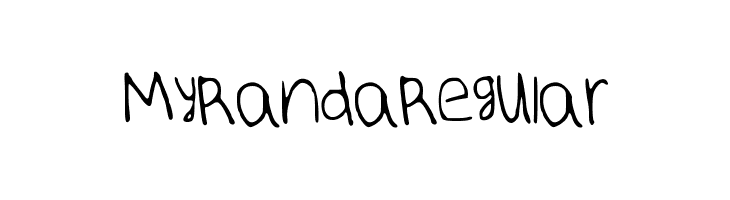 MyRandaRegular  font caratteri gratis