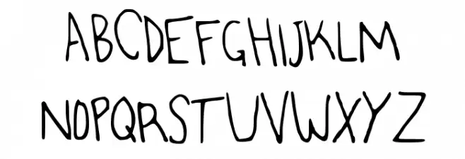 MyRandaRegular Font Litere mari