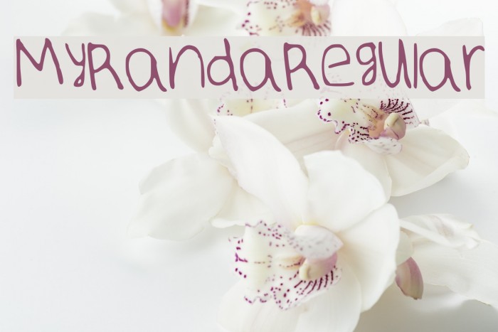 MyRandaRegular Font examples