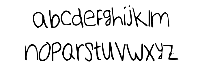MyRandaRegular Font LOWERCASE