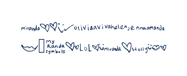 MyRandaSymbols Other Characters