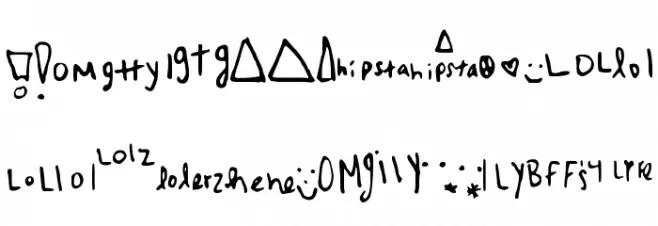 MyRandaSymbols Schriftart Kleinbuchstaben