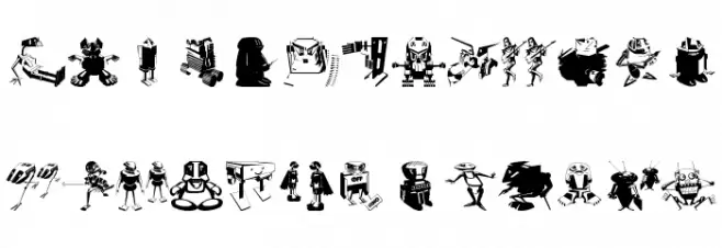 MyRobots फ़ॉन्ट अपरकेस