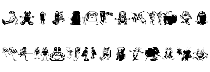 MyRobots Font LOWERCASE