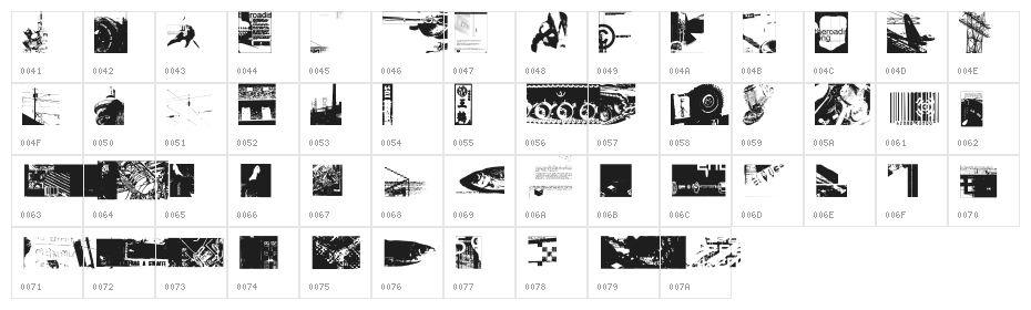 MySQema Character Map