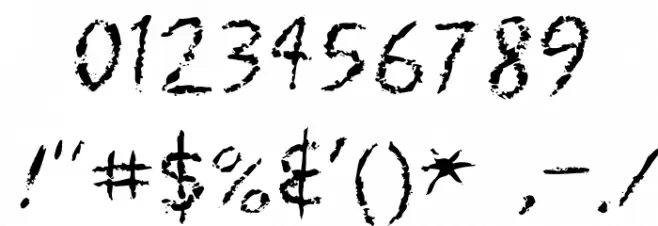 MyScarsOT Font OTHER CHARS