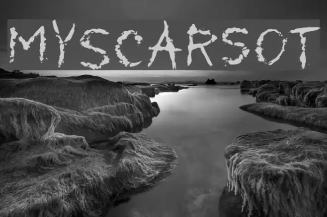 MyScarsOT Font examples