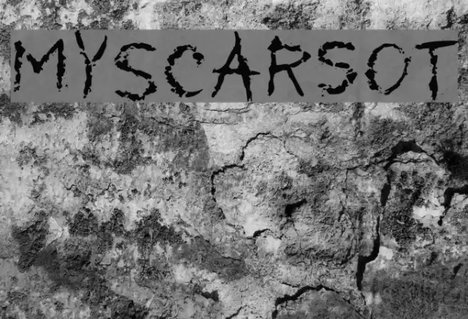 MyScarsOT Font examples