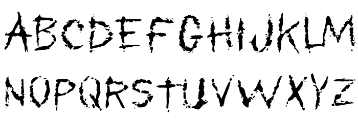 MyScarsOT Font LOWERCASE
