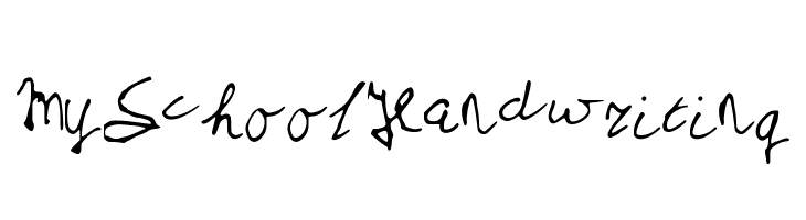 MySchoolHandwriting  لخطوط تنزيل