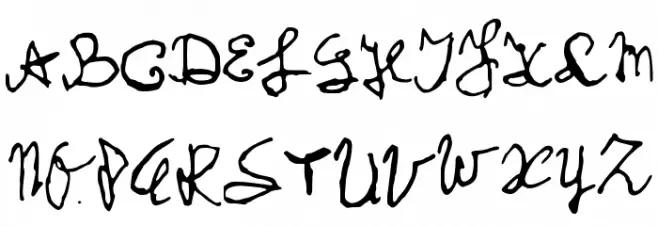 MySchoolHandwriting Caratteri MAIUSCOLE