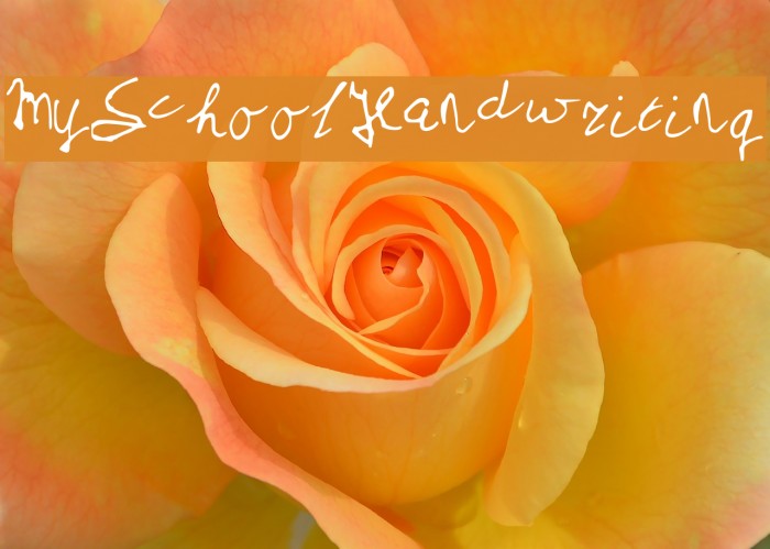 MySchoolHandwriting Example 3