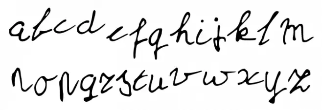 MySchoolHandwriting Fuentes MINÚSCULAS