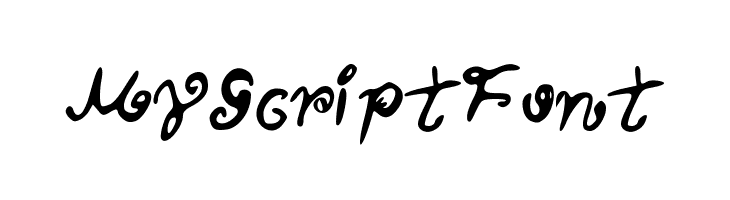 MyScriptFont  Скачать бесплатные шрифты