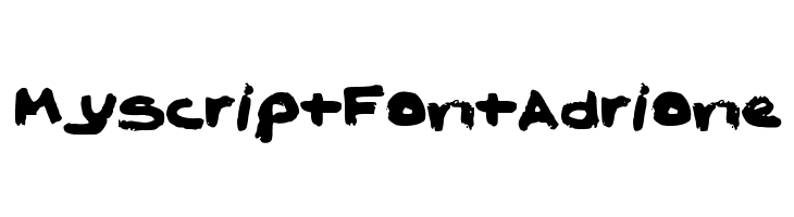 MyScriptFontAdrione Font