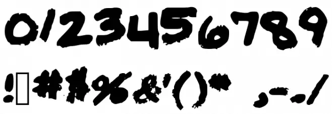 MyScriptFontAdrione Font OTHER CHARS