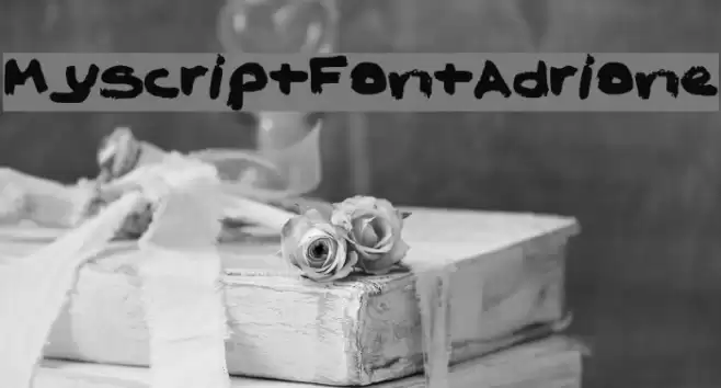 MyScriptFontAdrione Font examples