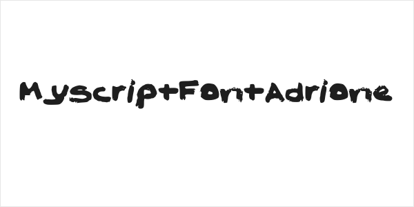 MyScriptFontAdrione Logo