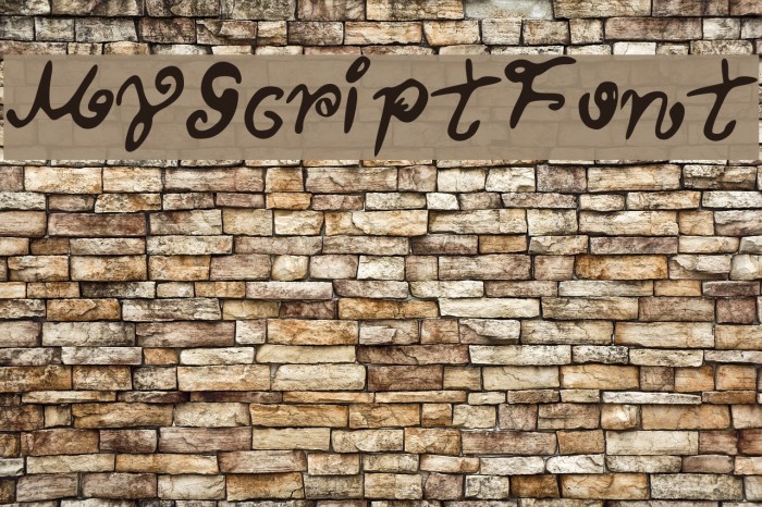MyScriptFont Font examples