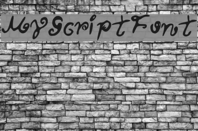 MyScriptFont Polices examples