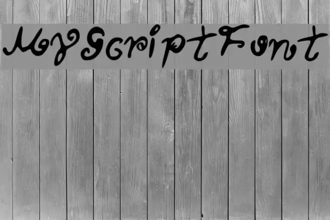 MyScriptFont Polices examples