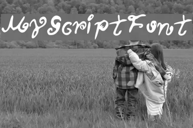 MyScriptFont Polices examples
