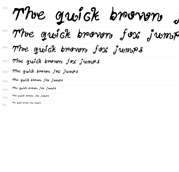 MyScriptFont Waterfall