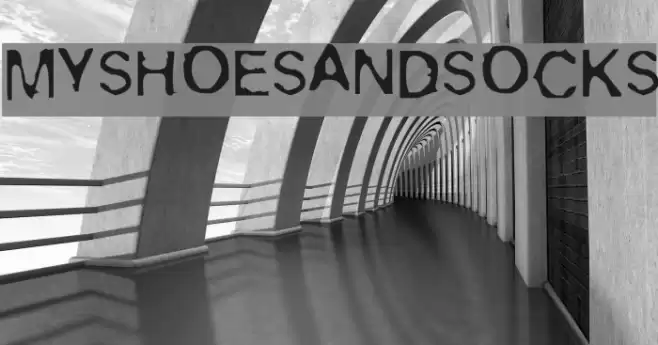 MyShoesAndSocks Font examples