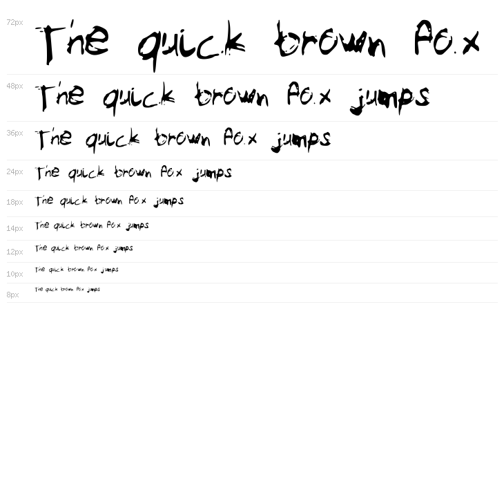 MySketchFont Waterfall